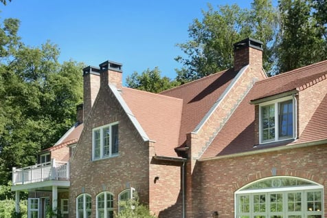 prefab schoorsteen voor villa