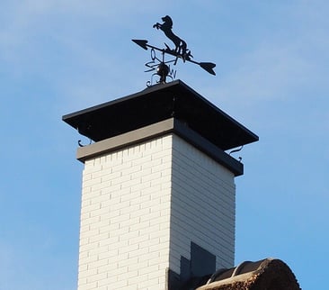Gekeimde prefab schoorsteen