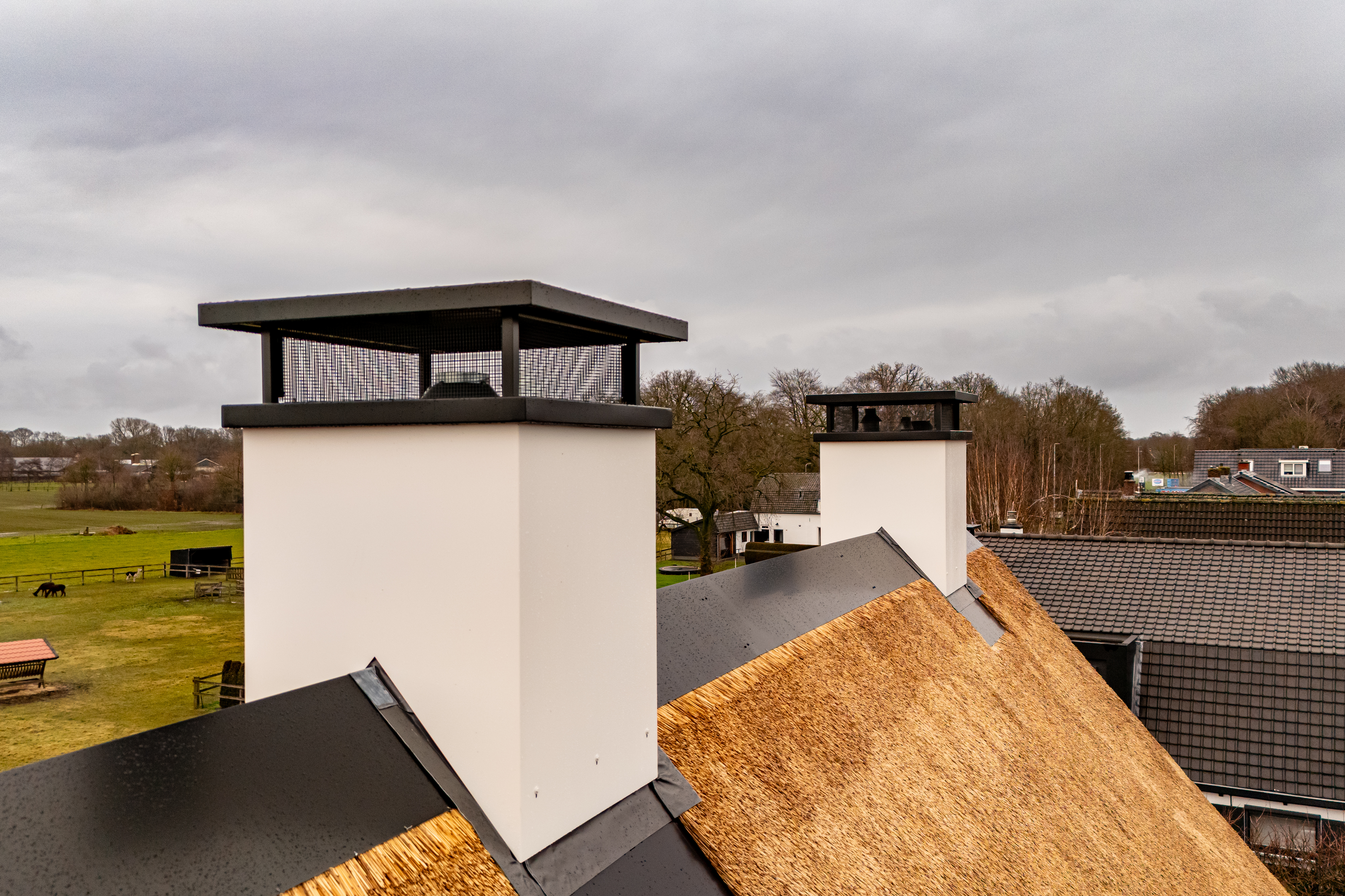 RVS schoorsteen