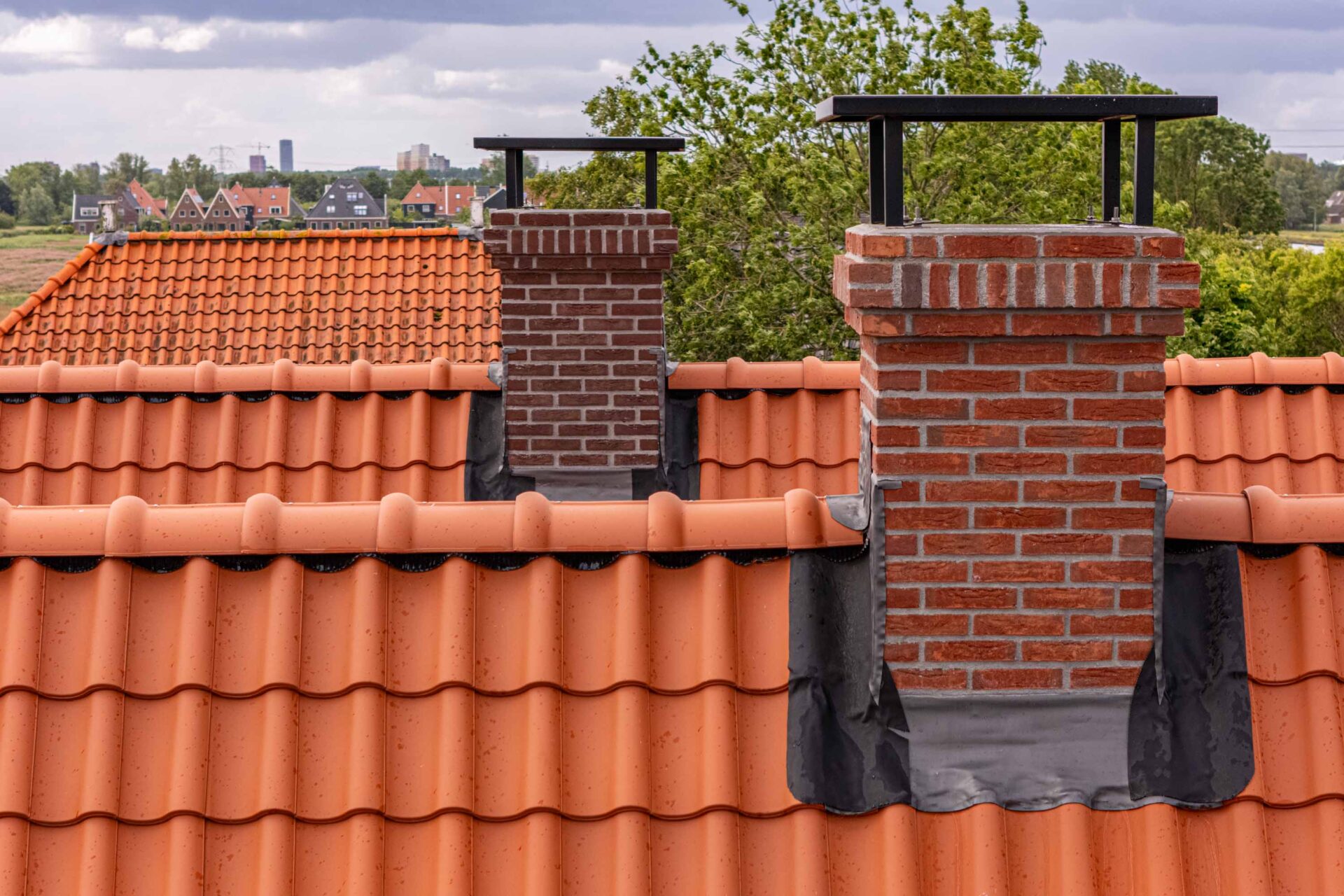 Prefab schoorstenen nieuwbouw